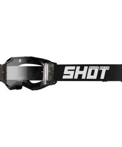 Shot Race Gear Shot Assault 2.0 Goggles Solid Roll-Off Black Glossy