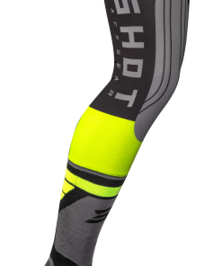Shot Race Gear Shot Interceptor Neon Yellow Knee Brace Socks