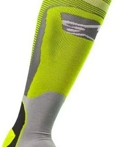 Alpinestars 2023 MX Plus 1 Fluro Yellow/Cool Grey Socks