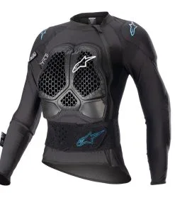 Alpinestars 2023 Stella Bionic Action V2 Black/Cyan Womens Protection Jacket