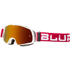 Blur Optics Blur B-20 Goggle Flat Ruby Red/White W/Radium Red Lens -MX Protective Gear Shop BL6023313