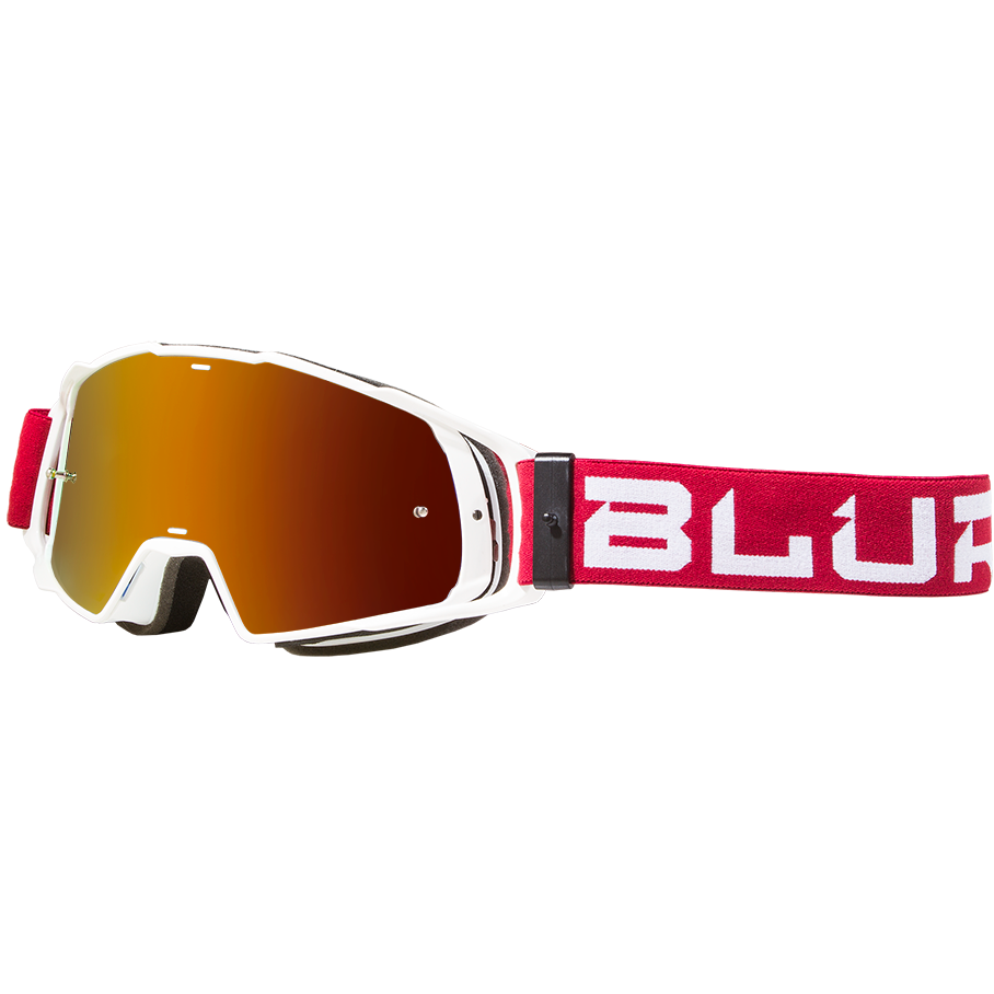 Blur Optics Blur B-20 Goggle Flat Ruby Red/White W/Radium Red Lens 3 Blur Optics Blur B-20 Goggle Flat Ruby Red/White W/Radium Red Lens
