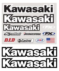Factory Effex Kawasaki Iron-On Rider Gear Kit