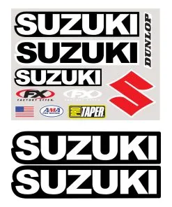 Factory Effex Suzuki Iron-On Rider Gear Kit