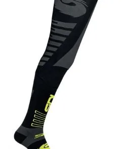 Sidi Extra Long Offroad Black/Fluro Yellow Socks