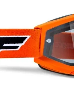 FMF Vision Powerbomb Enduro Goggles Rocket Orange W/Clear Lens