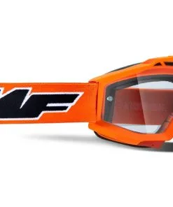 FMF Vision Powerbomb Youth Goggles Rocket Orange W/Clear Lens