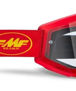 FMF Vision Powercore Goggles Flame Red W/Clear Lens
