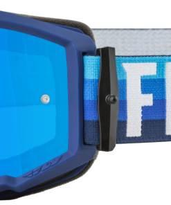 Fly Racing FLY Zone Youth Goggles Black/Blue W/Sky Blue Mirror/Smoke Lens