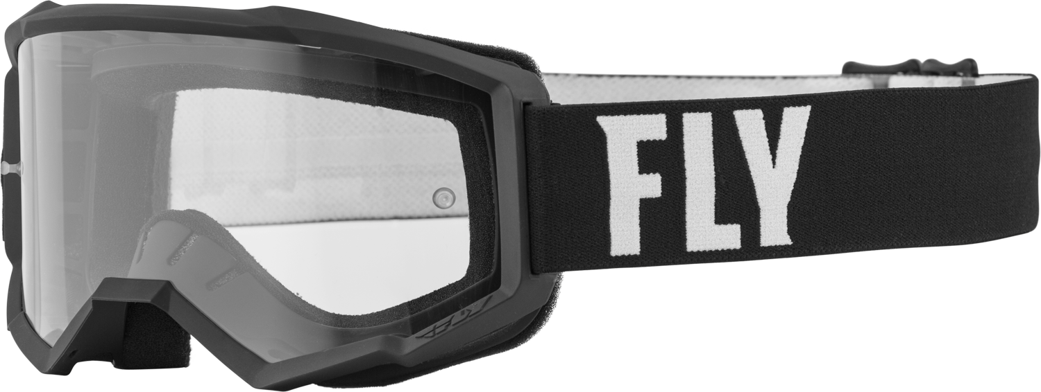 Fly Racing FLY 2023 Focus Goggles Black/White W/Clear Lens 3 Fly Racing FLY 2023 Focus Goggles Black/White W/Clear Lens