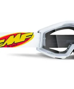 FMF Vision Powercore Youth Goggles Core White W/Clear Lens