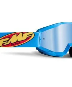 FMF Vision Powercore Youth Goggles Core Cyan W/Mirror Blue Lens