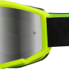 Fly Racing FLY 2023 Zone Youth Goggles Black/Hi-Vis W/Silver Mirror/Smoke Lens