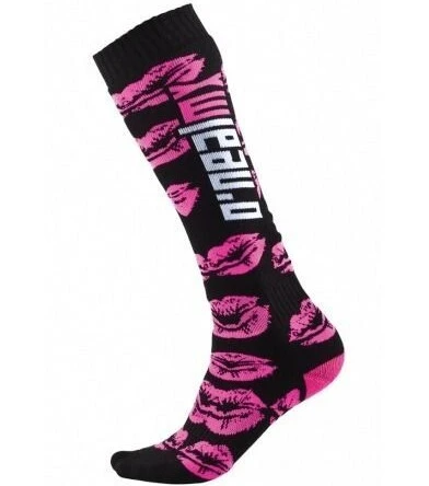 O'Neal Oneal 2023 Pro MX XOXO Black/Pink Youth Socks 3 O'Neal Oneal 2023 Pro MX XOXO Black/Pink Youth Socks