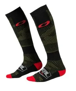 O'Neal Oneal 2023 Pro MX Covert Black/Green Socks