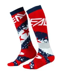 O'Neal Oneal 2023 Pro MX Stars Red/Blue Socks