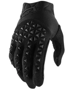 100% Airmatic Black/Charcoal Gloves