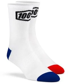 100% Terrain Performance White Socks