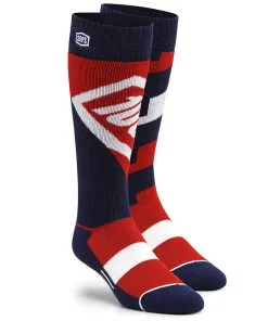100% Torque Comfort Moto Red Socks