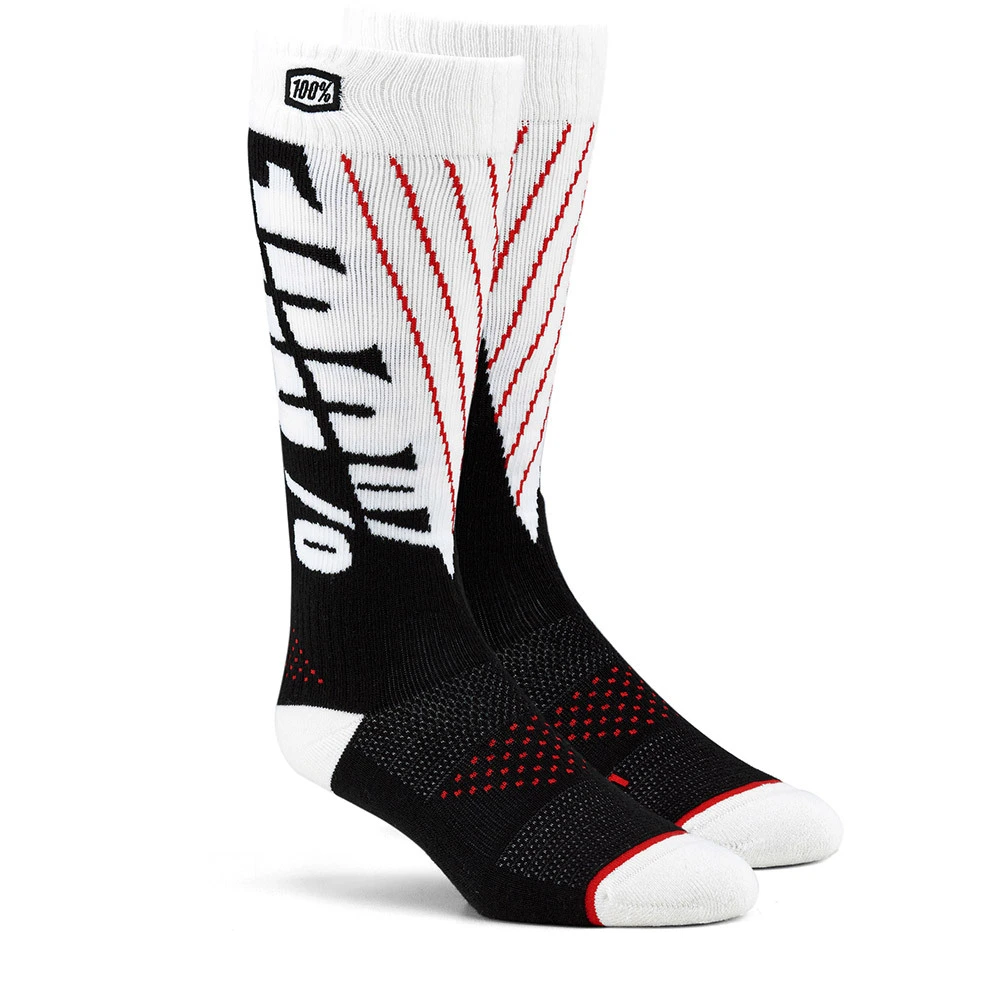 100% Torque Comfort Moto Black/White Socks 3 100% Torque Comfort Moto Black/White Socks