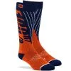 100% Torque Comfort Moto Navy/Orange Socks -MX Protective Gear Shop ONE 24007 214 1 ALT1 HOST