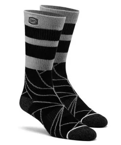 100% Fracture Athlete Black Socks