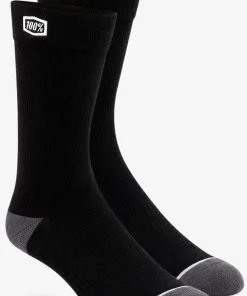 100% Solid Casual Black Socks