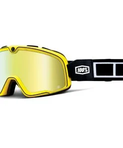 100% Barstow Classic Goggles Burnworth W/Mirror Gold Lens