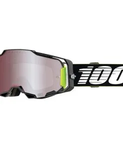100% Armega Goggles RACR W/HiPER Silver Mirror Lens