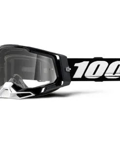 100% Racecraft2 Goggles Black W/Clear Lens