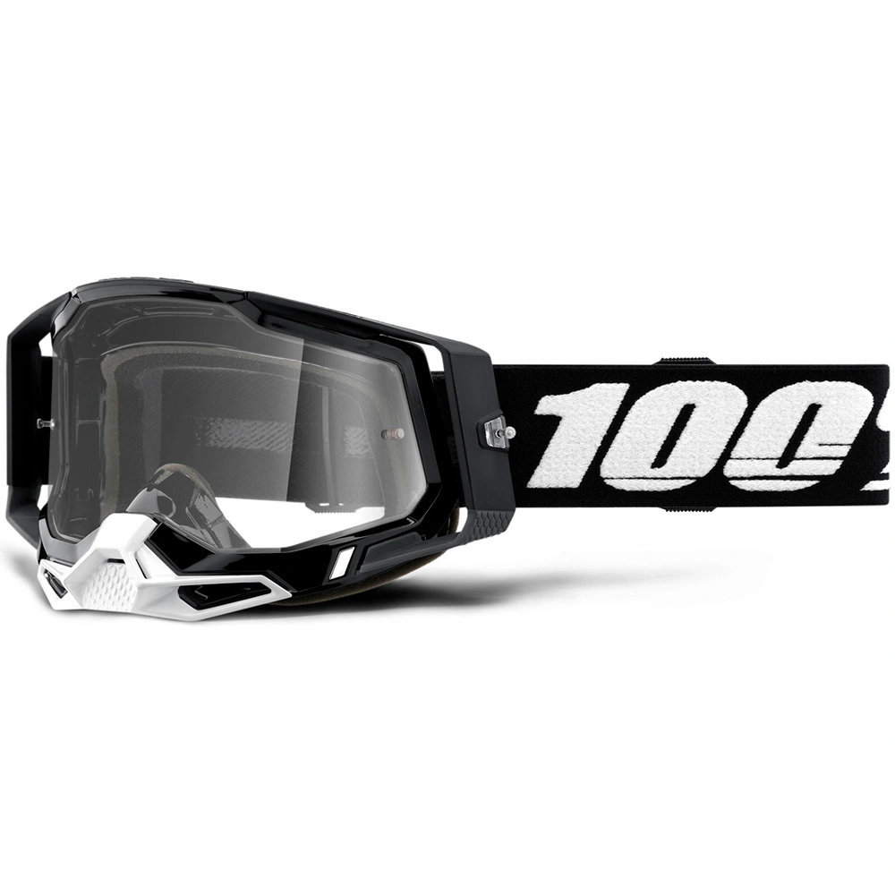 100% Racecraft2 Goggles Black W/Clear Lens 3 100% Racecraft2 Goggles Black W/Clear Lens