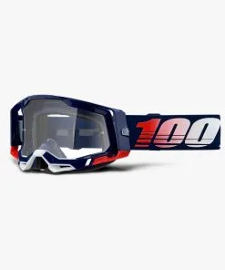 100% Racecraft2 Goggles Republic W/Clear Lens