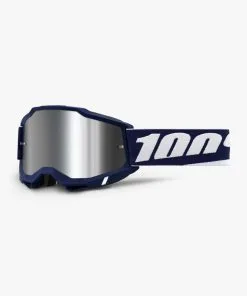 100% Accuri2 Goggles Mifflin W/Mirror Silver Flash Lens