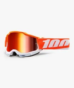 100% Accuri2 Goggles Matigofun W/Mirror Red Lens