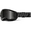 100% Strata2 Sand Goggles Black W/Smoke Lens -MX Protective Gear Shop ONE 50030 00001