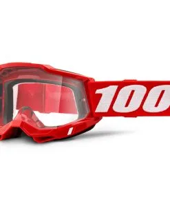 100% Accuri2 Goggles Red W/Clear Lens