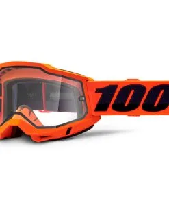 100% Accuri2 Enduro Goggles Orange W/Clear Lens