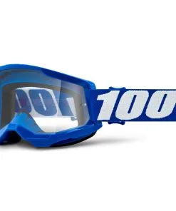 100% Strata2 Goggles Blue W/Clear Lens