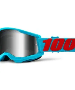 100% Strata2 Goggles Summit W/Mirror Silver Lens