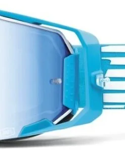 100% Armega Goggles Oversized Deep Sky W/Mirror Blue Lens