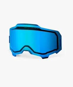 100% Replacement Dual Pane Vented Mirror Blue Lens For Armega Goggles