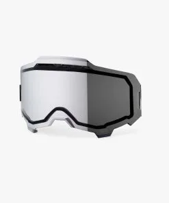 100% Replacement Dual Pane Vented Mirror Silver Flash Lens For Armega Goggles