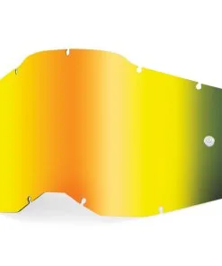 100% Replacement Gold Mirror Lens For Racecraft2/Accuri2/Strata2 Goggles
