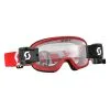 Scott Buzz MX Pro WFS Goggles Red/White W/Clear Works Lens