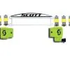 Scott Works Film System Kit W/Anti-Stick Grid Yellow For Recoil XI Goggles -MX Protective Gear Shop SC265917 222