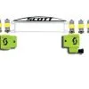Scott Works Film System Kit W/Anti-Stick Grid Yellow For Buzz Goggles