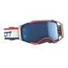 Scott Prospect Goggles Retro White/Blue W/Blue Chrome Works Lens -MX Protective Gear Shop SC272821 7433349