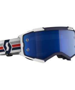 Scott Fury Goggles Blue/White W/Electric Blue Chrome Works Lens