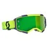 Scott Fury Goggles Blue/Yellow W/Green Chrome Lens