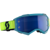 Scott Fury Goggles Teal Blue/Neon Yellow W/Electric Blue Chrome Works Lens 1 Scott Fury Goggles Teal Blue/Neon Yellow W/Electric Blue Chrome Works Lens -MX Protective Gear Shop SC272828 6362278